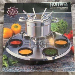 Rotating Stainless Steel Fondue Set